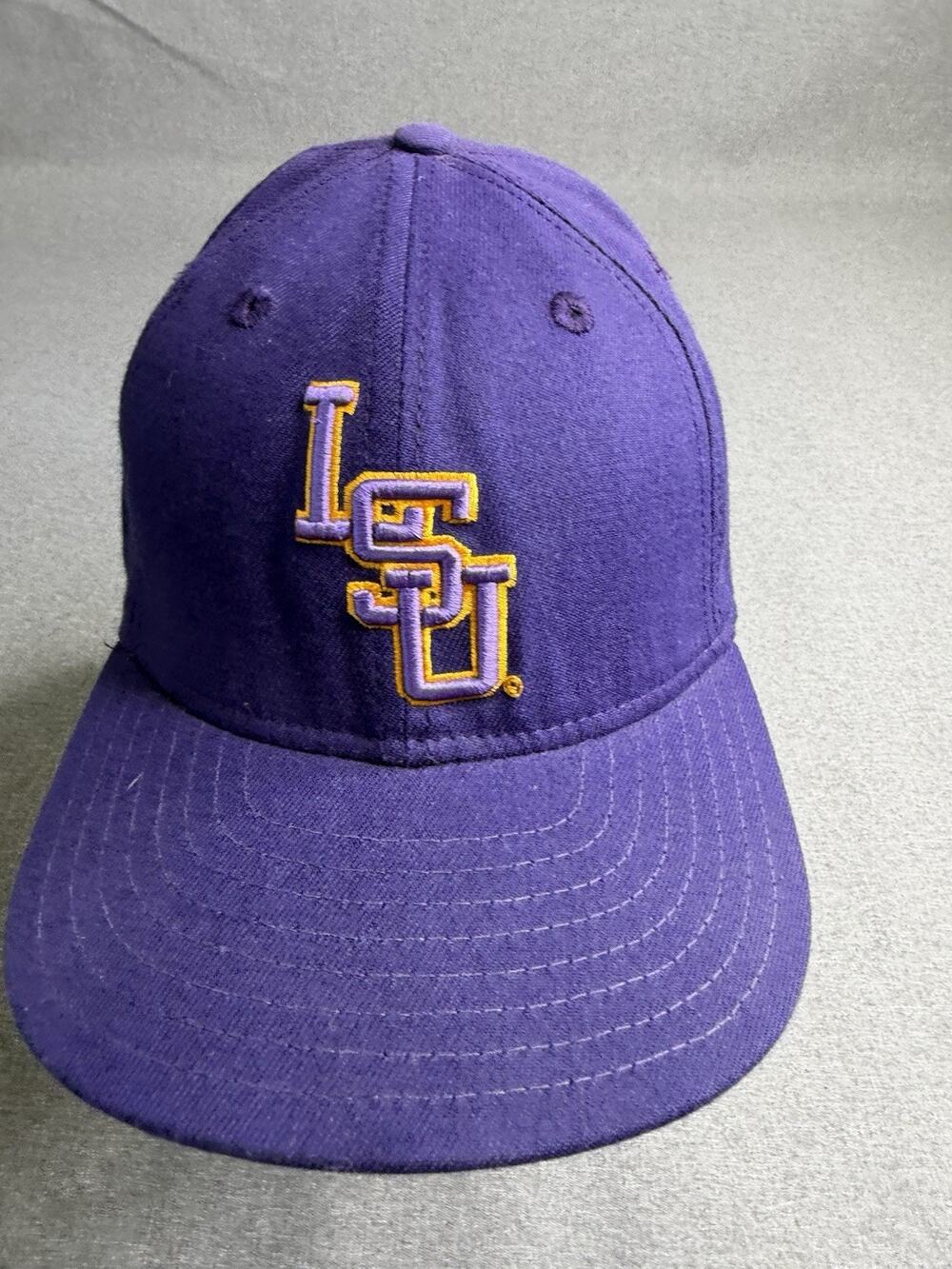 Vtg LSU Tigers New Era Pro Model Hat Size 7 3/8